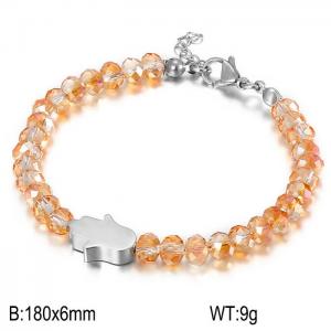Stainless Steel Plastic Bracelet - KB66748-K