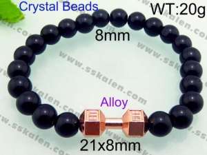 Stainless Steel Crystal Bracelet - KB66877-XS