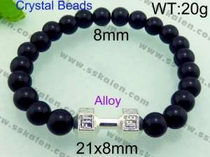 Stainless Steel Crystal Bracelet - KB66880-XS