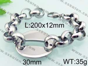 Stainless Steel Bracelet(Men) - KB67549-Z