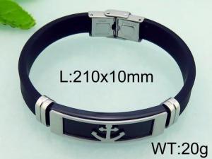 Stainless Steel Rubber Bracelet - KB70821-HB