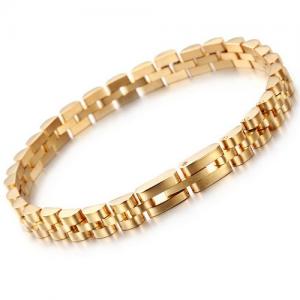 Stainless Steel Gold-plating Bracelet - KB71928-DR