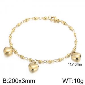Stainless Steel Gold-plating Bracelet - KB74748-ZC