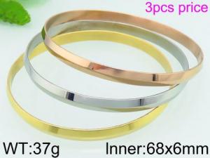 Stainless Steel Gold-plating Bangle - KB75545-LO
