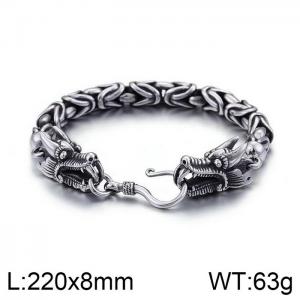 Stainless Steel Bracelet(Men) - KB76472-BD