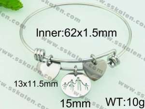 Stainless Steel Bangle - KB77249-Z