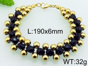 Stainless Steel Gold-plating Bracelet - KB77317-TJG
