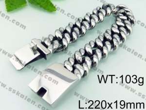 Stainless Steel Bracelet(Men) - KB78435-BD