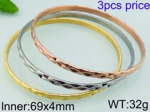 Stainless Steel Gold-plating Bangle - KB79557-LO