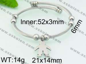 Stainless Steel Wire Bangle - KB80055-Z