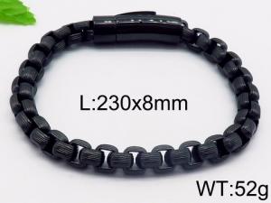 Stainless Steel Black-plating Bracelet - KB82305-BD