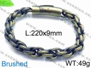 Stainless Steel Bracelet(Men) - KB83364-BD