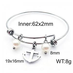 Stainless Steel Bangle - KB83584-Z