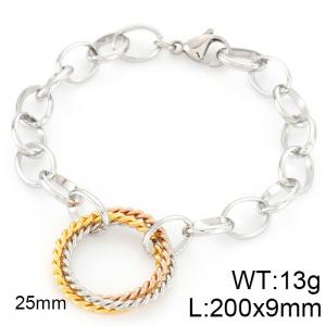 Stainless Steel Gold-plating Bracelet - KB84626-K
