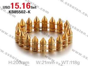 Punk Hip Hop Bike Bullets Bracelets - KB85502-K