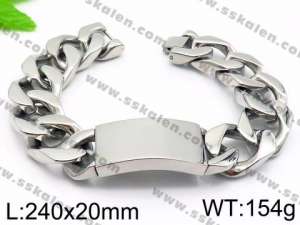 Stainless Steel Bracelet(Men) - KB85633-K