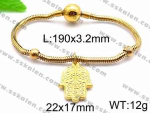 Stainless Steel Gold-plating Bracelet - KB85813-Z