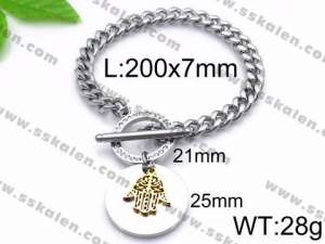 Stainless Steel Gold-plating Bracelet - KB86594-Z