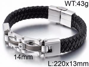 Leather Bracelet - KB87227-LE