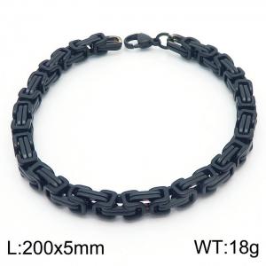Stainless Steel Black-plating Bracelet - KB91944-Z