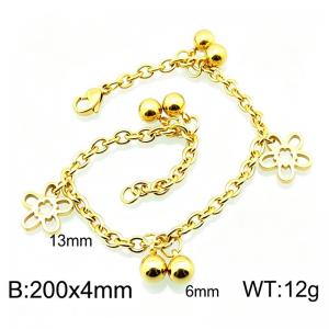 Stainless Steel Gold-plating Bracelet - KB92164-Z