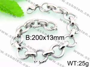 Stainless Steel Bracelet(Men) - KB92192-Z