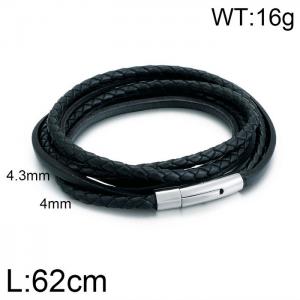 Leather Bracelet - KB92744-K