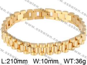 Stainless Steel Gold-plating Bracelet - KB92911-K