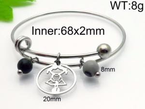 Stainless Steel Bangle - KB93745-Z