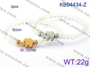Stainless Steel Crystal Bracelet - KB94434-Z