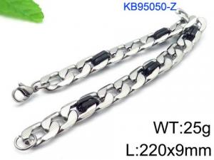 Stainless Steel Black-plating Bracelet - KB95050-Z