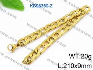 Stainless Steel Gold-plating Bracelet - KB98350-Z