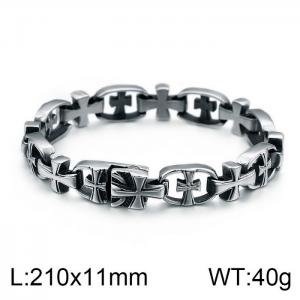 Stainless Steel Bracelet(Men) - KB99450-BD