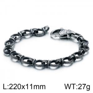 Stainless Steel Bracelet(Men) - KB99451-BD