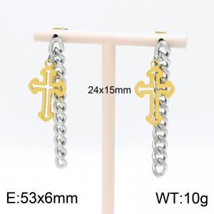 SS Gold-Plating Earring - KE100319-Z