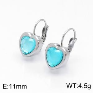 Stainless Steel Stone&Crystal Earring - KE100684-GC