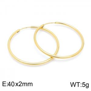 SS Gold-Plating Earring - KE100873-Z