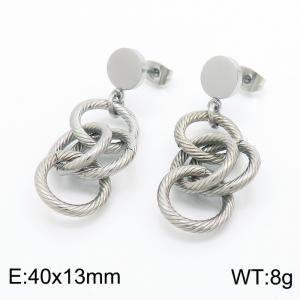 Stainless Steel Earring - KE101327-KFC