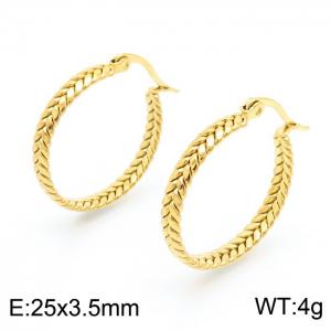 SS Gold-Plating Earring - KE101888-KFC