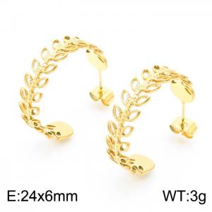 SS Gold-Plating Earring - KE102250-KFC