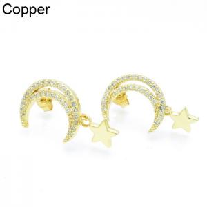 Copper Earring - KE102392-TJG