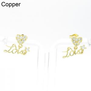 Copper Earring - KE102393-TJG