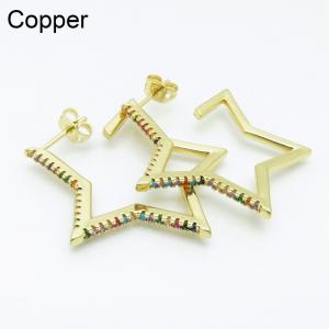 Copper Earring - KE102436-TJG