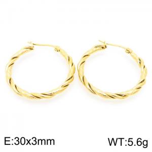 SS Gold-Plating Earring - KE102533-KFC