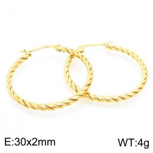 SS Gold-Plating Earring - KE102536-KFC