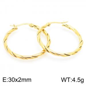 SS Gold-Plating Earring - KE102540-KFC