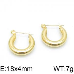 SS Gold-Plating Earring - KE103394-WM