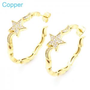 Copper Earring - KE104595-TJG