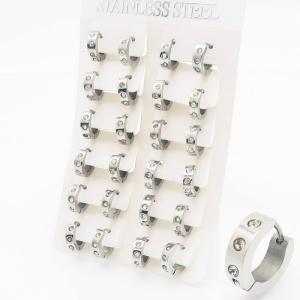Stainless Steel Stone&Crystal Earring - KE104898-KD