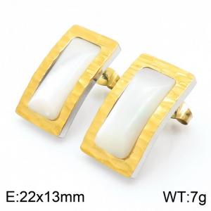 SS Gold-Plating Earring - KE108729-K
